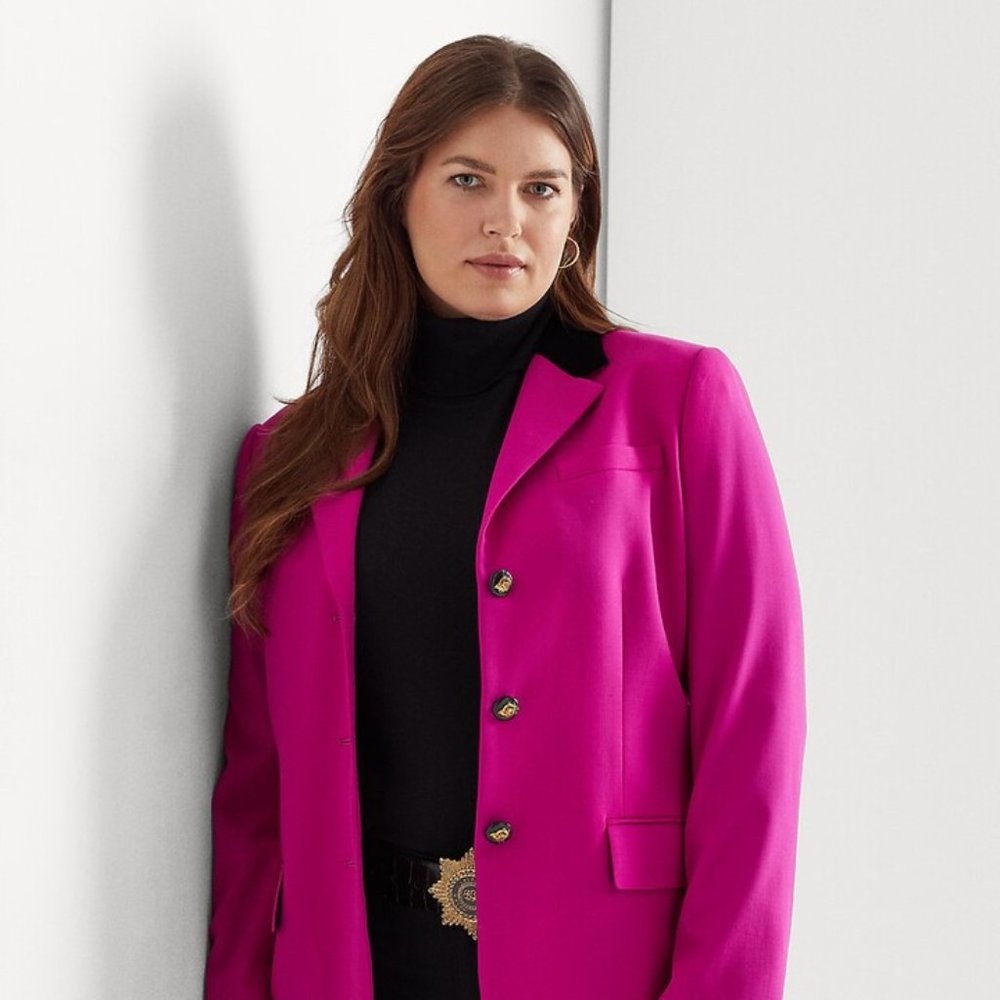 Lauren Ralph Lauren Wool Crepe Blazer - Picture 8 of 11